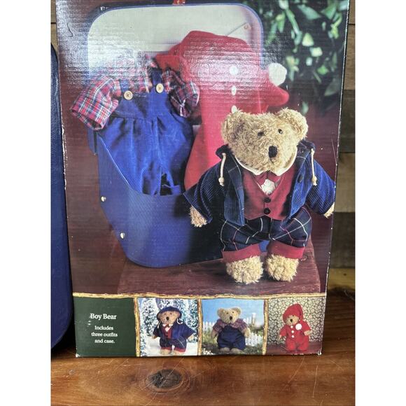 2000 Mervyn’s Boy Bear Includes 3 Outfits & Case In Box - Picture 7 of 8